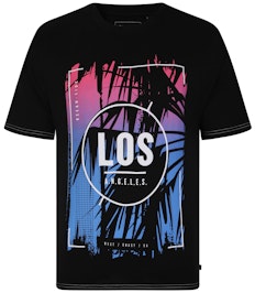 KAM Los Angeles Print T-Shirt Black